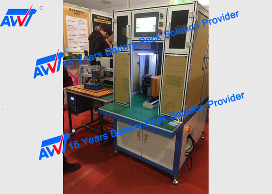 Máy hàn điểm pin Lithium tự động AWT Mặt đôi 18650 32650 HDL6030 Khí nén 2800-3500 chiếc / giờ 380V 5000A
